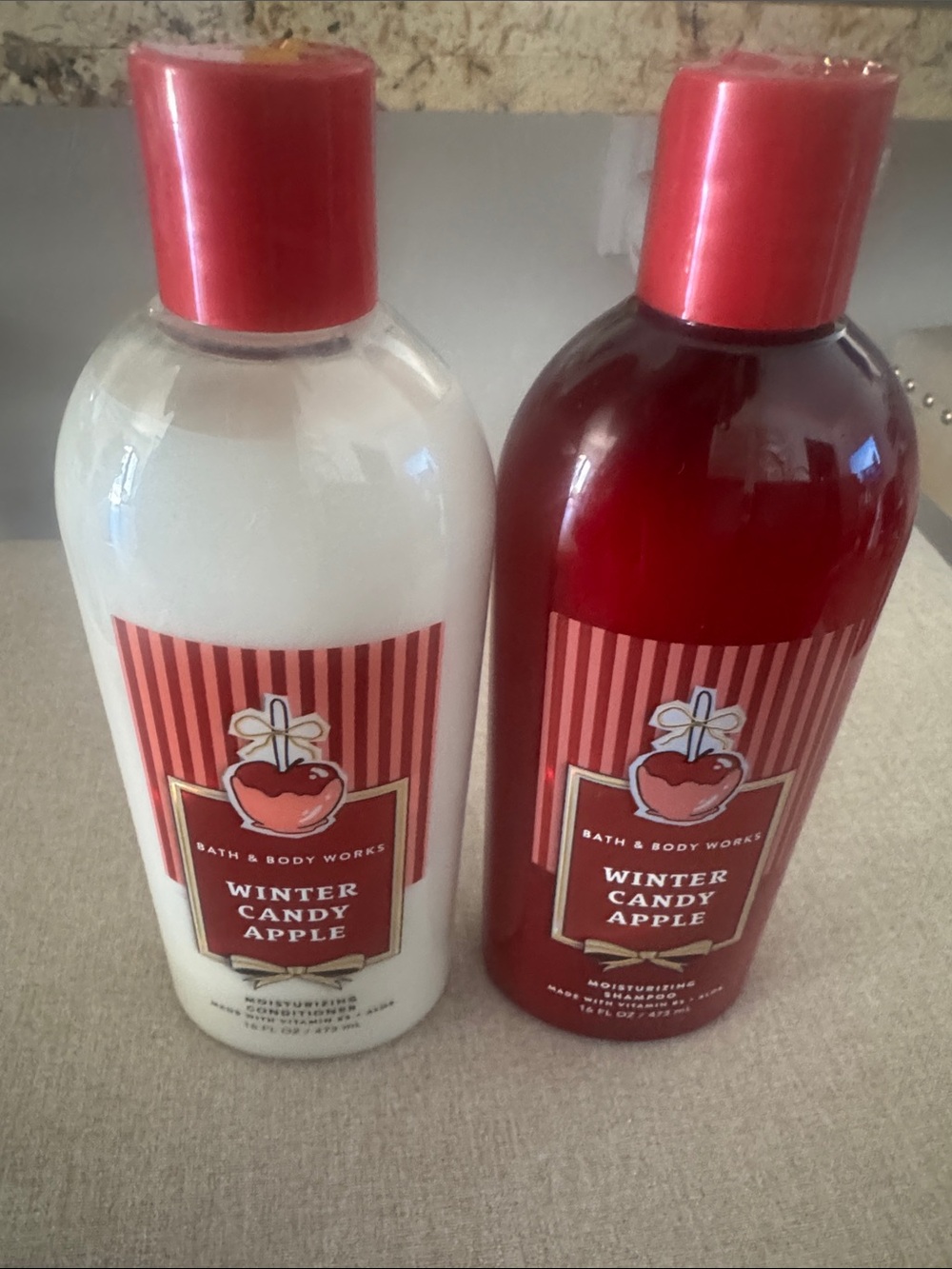 NEW Bath & Body Works Winter Candy Apple Shampoo & Conditioner
